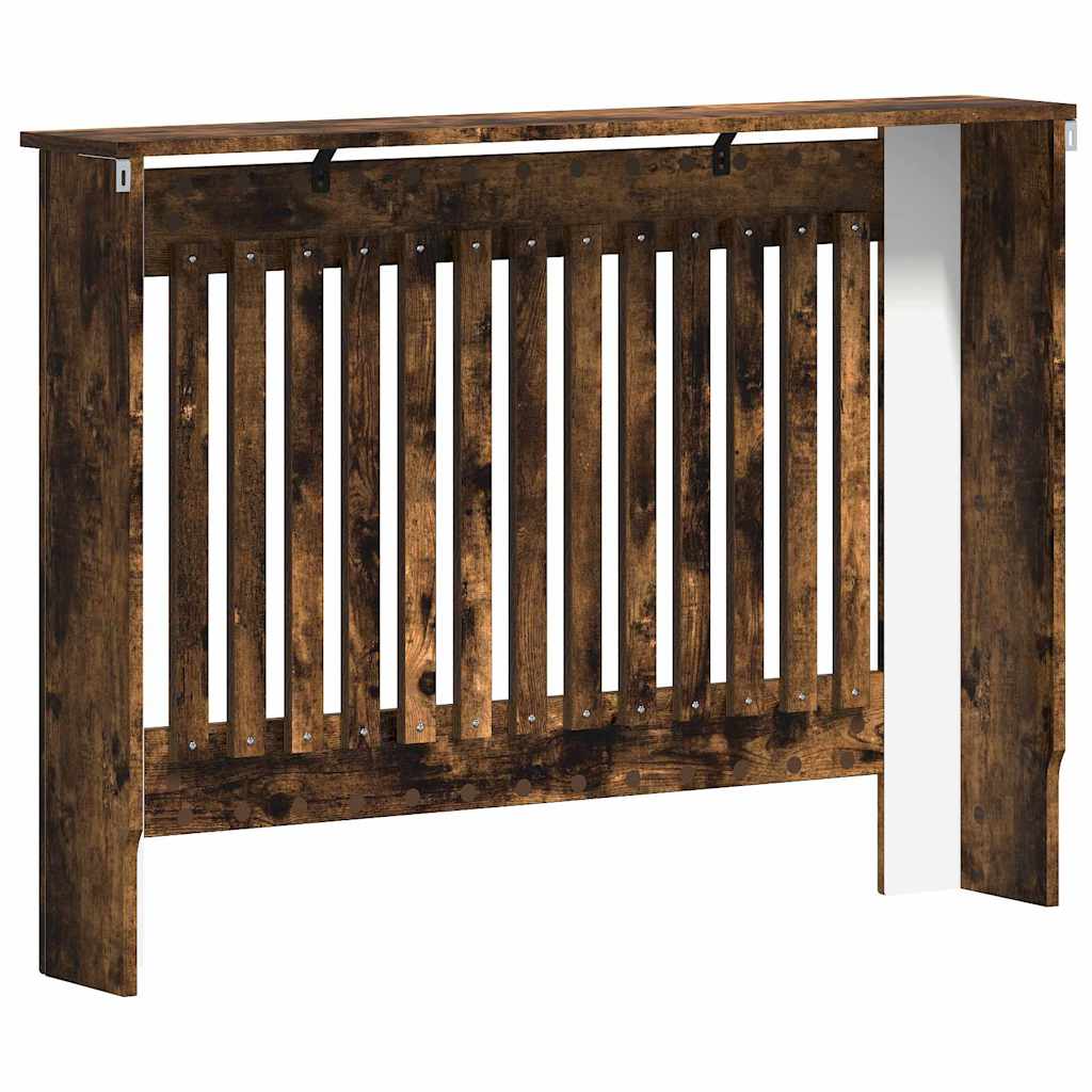 Radiator Cover Smoked Oak 112 x 19 x 81.5 cm
