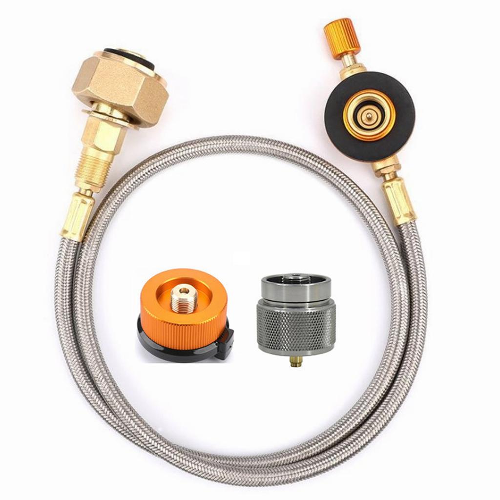 Gas Stove Propane Refill Adapter Gas Tank Inflation Joint Outdoor Cylinder Filling Adapter Gas Tank Furnace Connector