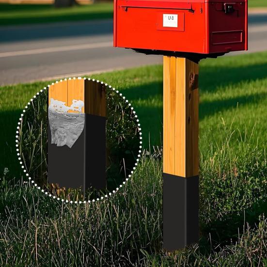 6/12Pcs Wooden Fence Protective Cover Waterproof Corrosion-Resistant Anti-Corrosion Outdoor Post Protection Kit