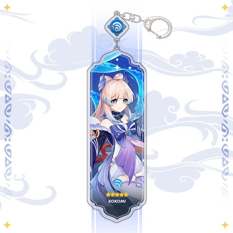 Portachiavi Anime Linnea Flins Durin Mualani Furina Arlecchino Accessori Portachiavi Genshin Impact Ciondolo Carino per Borsa Portachiavi Regalo