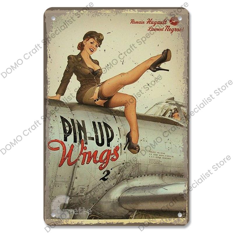 Airplane Poster Metal Tin Signs Vintage Model Plane Meeting Aerien Metal Plate Wall Decor Bar Club Garage Home