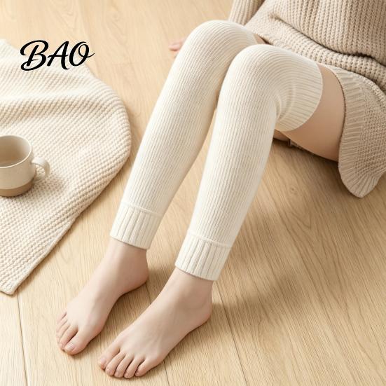 Autumn Winter Fashion Leg Covers Thickened Over-the-knee Warmers for Women, Soft Thermal Sleeves, Outdoor Cold Protection Leggings Anti-slip Long Knee