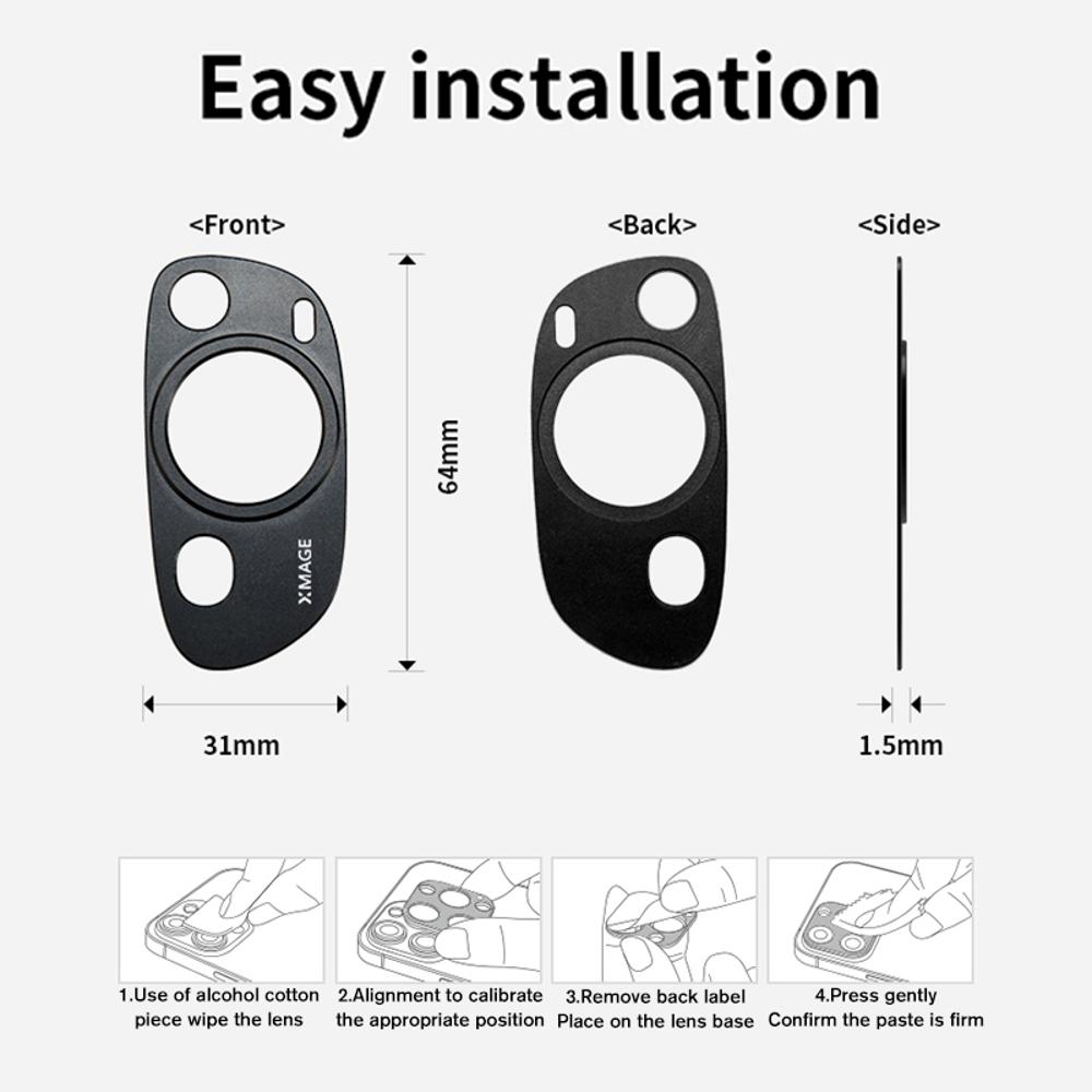 Kamera-Styling Metallobjektivschutz für Huawei P60/P60 Pro/P60 Art 4G Objektivschutzfolie Vollständige Objektivabdeckung und vollständige Pflege