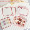 20/50 Sheets Handmade False Nail Design Swatch Show Cards 6.5x6.3cm Manicure Art Display Nailfie Prop for Nail Business