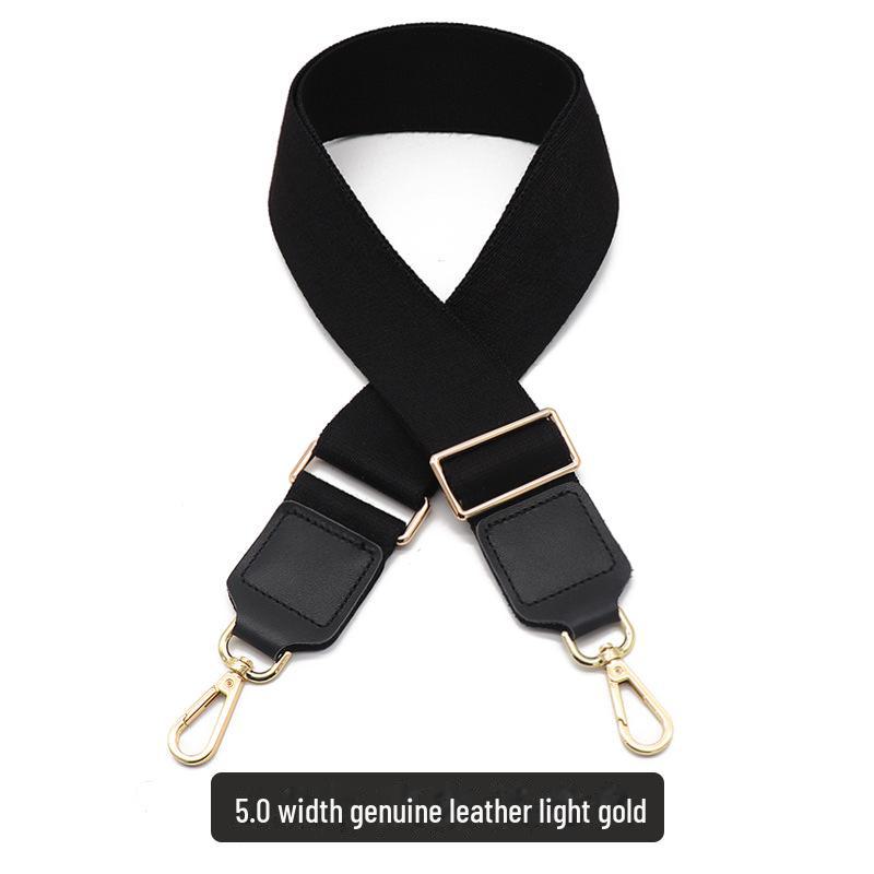 Women's Black Adjustable Crossbody Shoulder Strap Replacement - Wide Strap Accessory