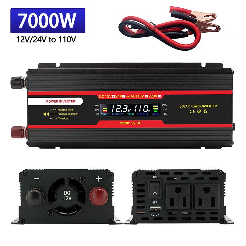 4000W Digital Car Power Inverter 12V/24V to 110V/220V