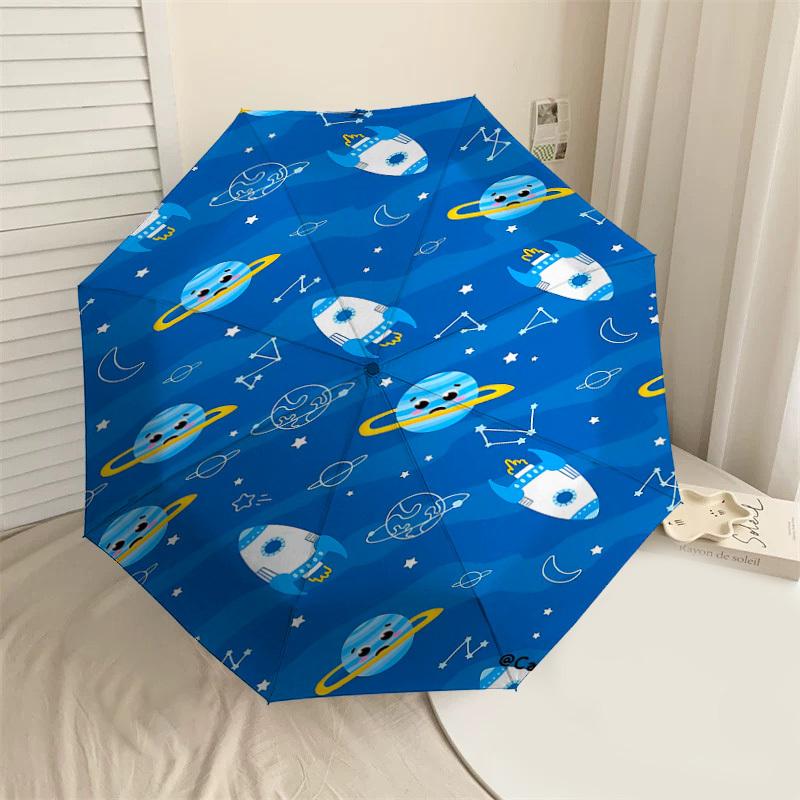

1PC space rockets Umbrella-8-Rib Reinforced, Automatic Open, Lightweight & Durable, Fashion Accessory for Outdoor-D377