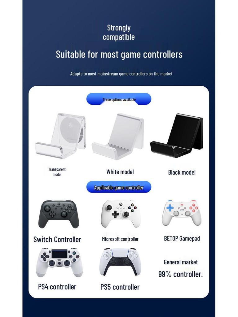 Uniwersalny uchwyt na gamepady bez wiercenia dla PS5 i Switcha