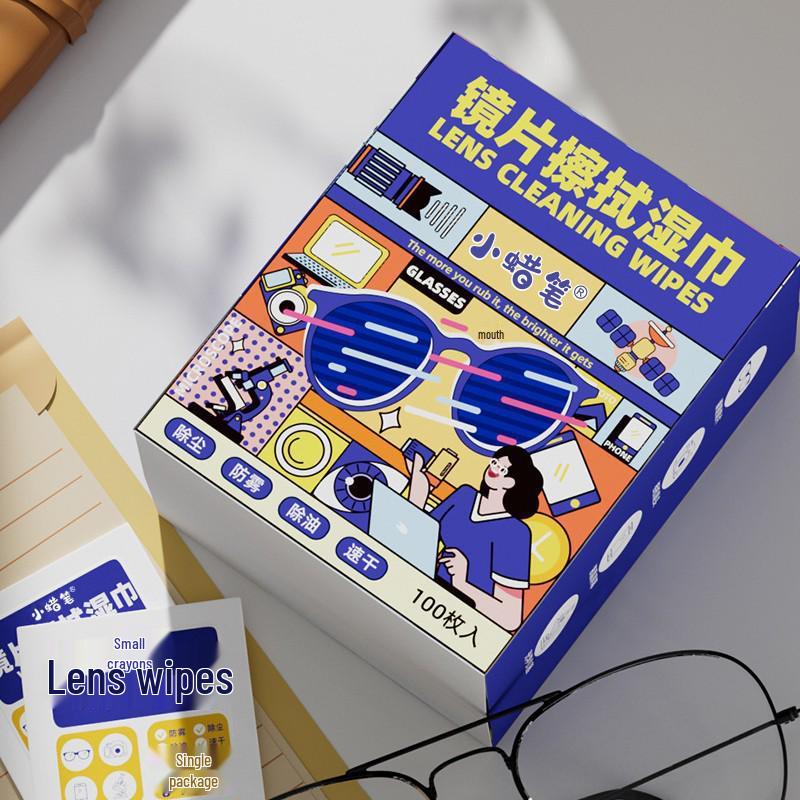 Portable Anti-Fog Lens and Screen Cleaning Wipes for Phones, Tablets, Eyeglasses, and Clothing Stain Removal