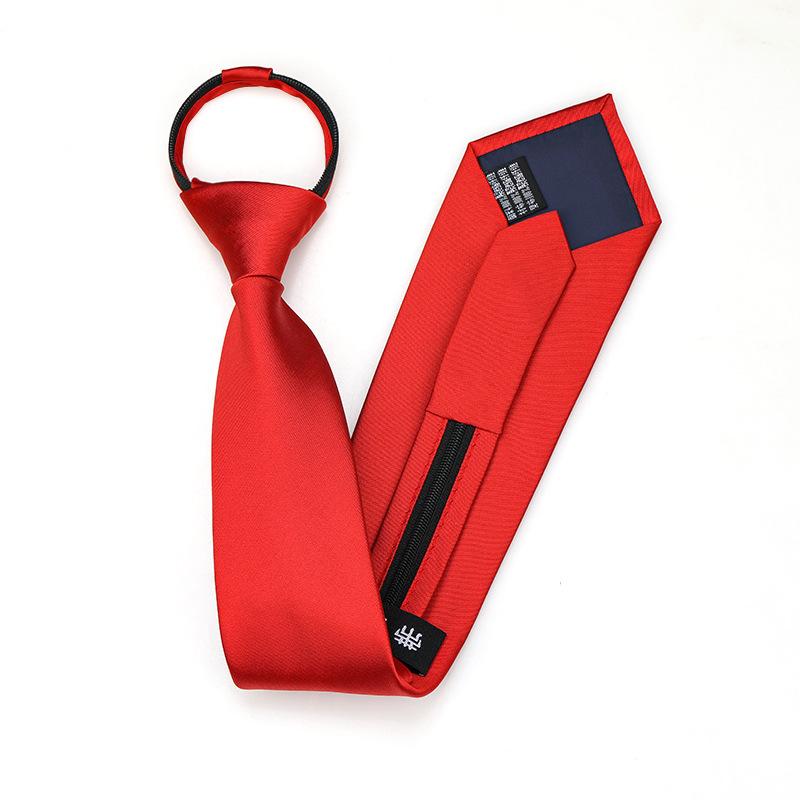Black Zipper-Free Lazy Blue Men And Women Business Dress Interview To Work Groom Wedding Korean Version Narrow Tie