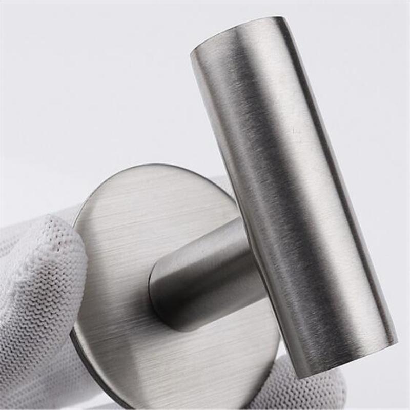 1pc Stainless Steel Silver Bathroom Hardware Set Towel Rack Toilet Paper Holder Towel Bar Hook Bathroom Accessories