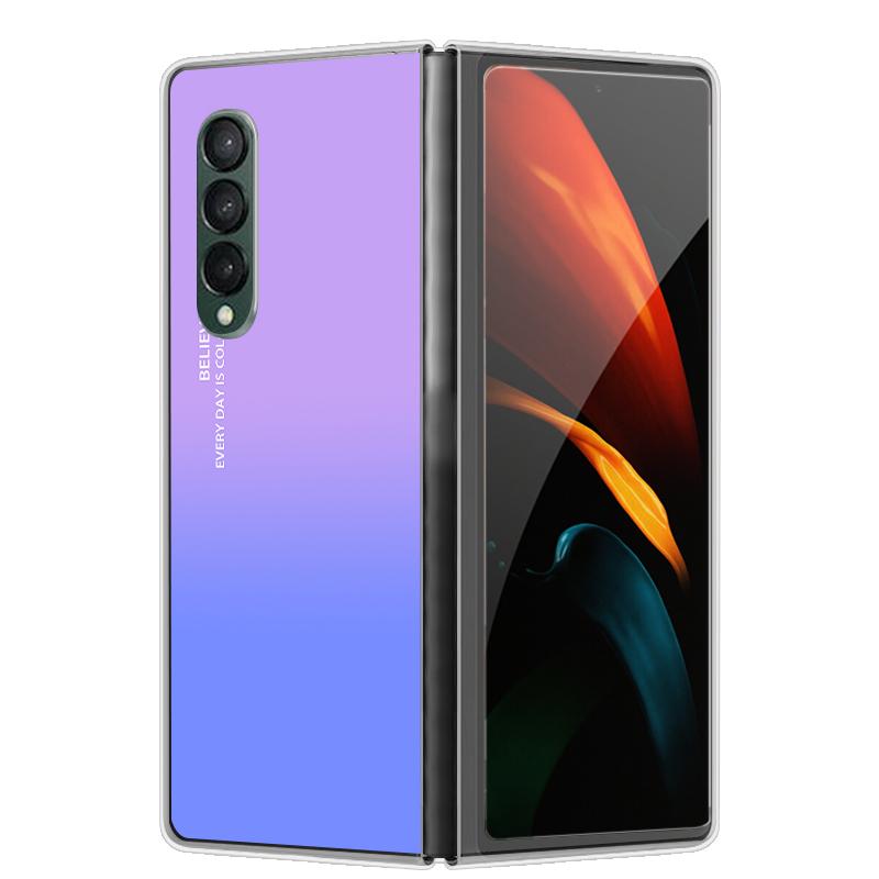 Etui na Galaxy Z Fold 7 6 5 3 4 2 Przezroczyste Twarde Składane Luksusowe Malowane Dla Samsunga Z Fold 7 Fold Specjalne Fold2 Przezroczyste Etui