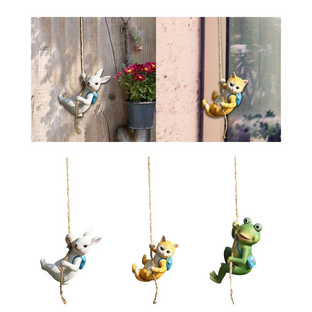 Miniature climbing animal statue, climbing figure, decoration, ornament,