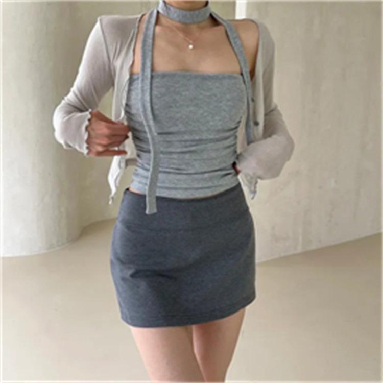 Korean Dongdaemun Spring/Summer Slim A-line Skirt Shorts