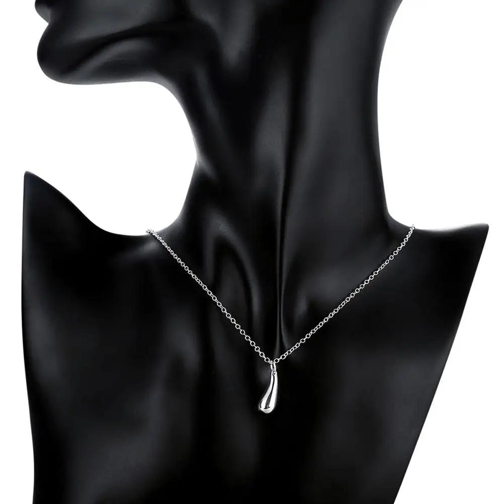 Fashion    Copper Necklace For Women Luxury Jewelry Water Droplets Pendant Christmas Gifts Wedding