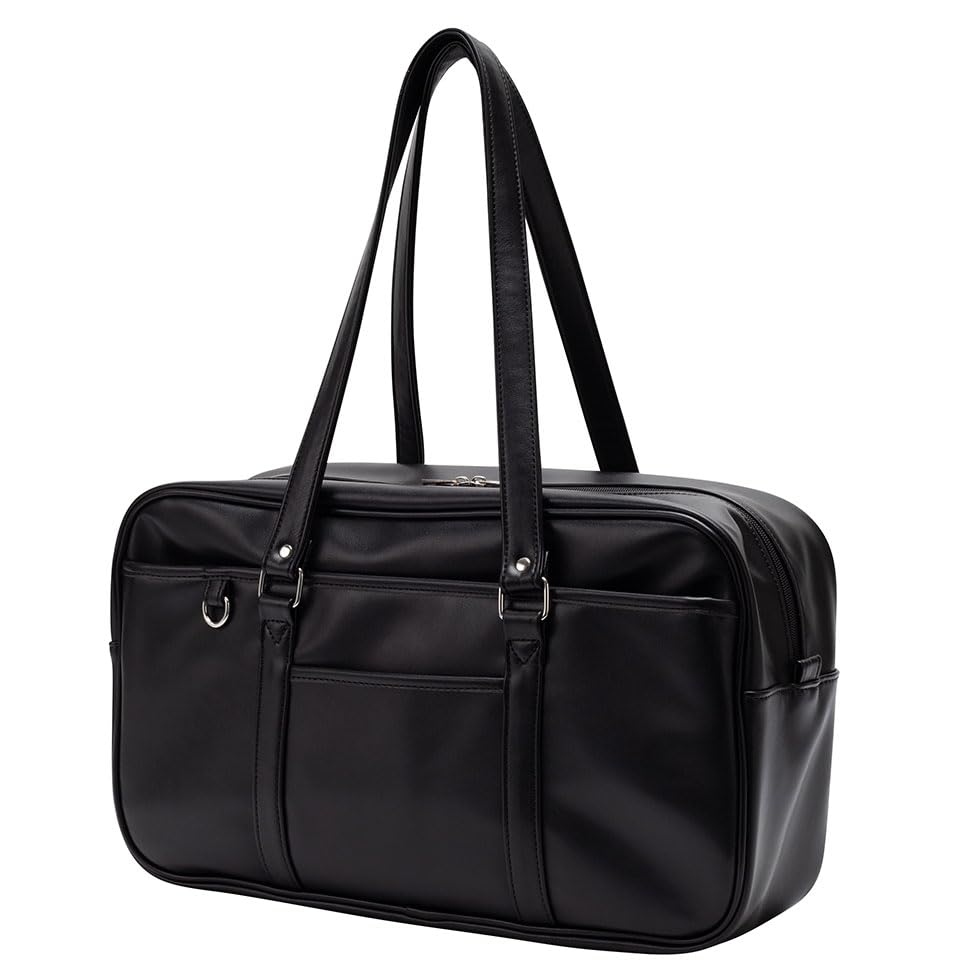 Faux Leather School Bag 17L A and Practical Choice for Middle High and Fits A4 Size Has a Tablet PC and Is a Fashionable Tote A Perfect Gift for