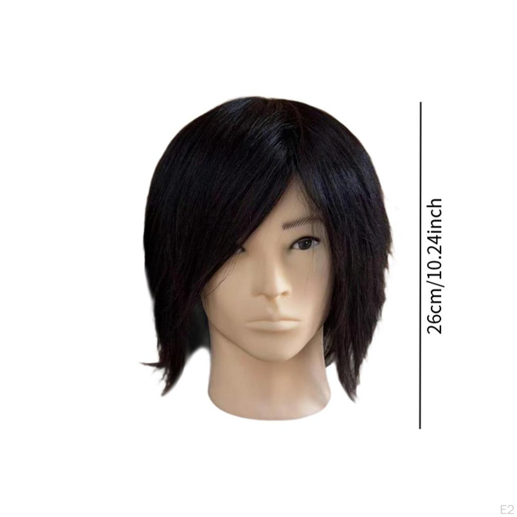 Erkek Manken Kafa Saç Pratiği Sağlam Berber Stil Verme Kesme Saç Kesimi