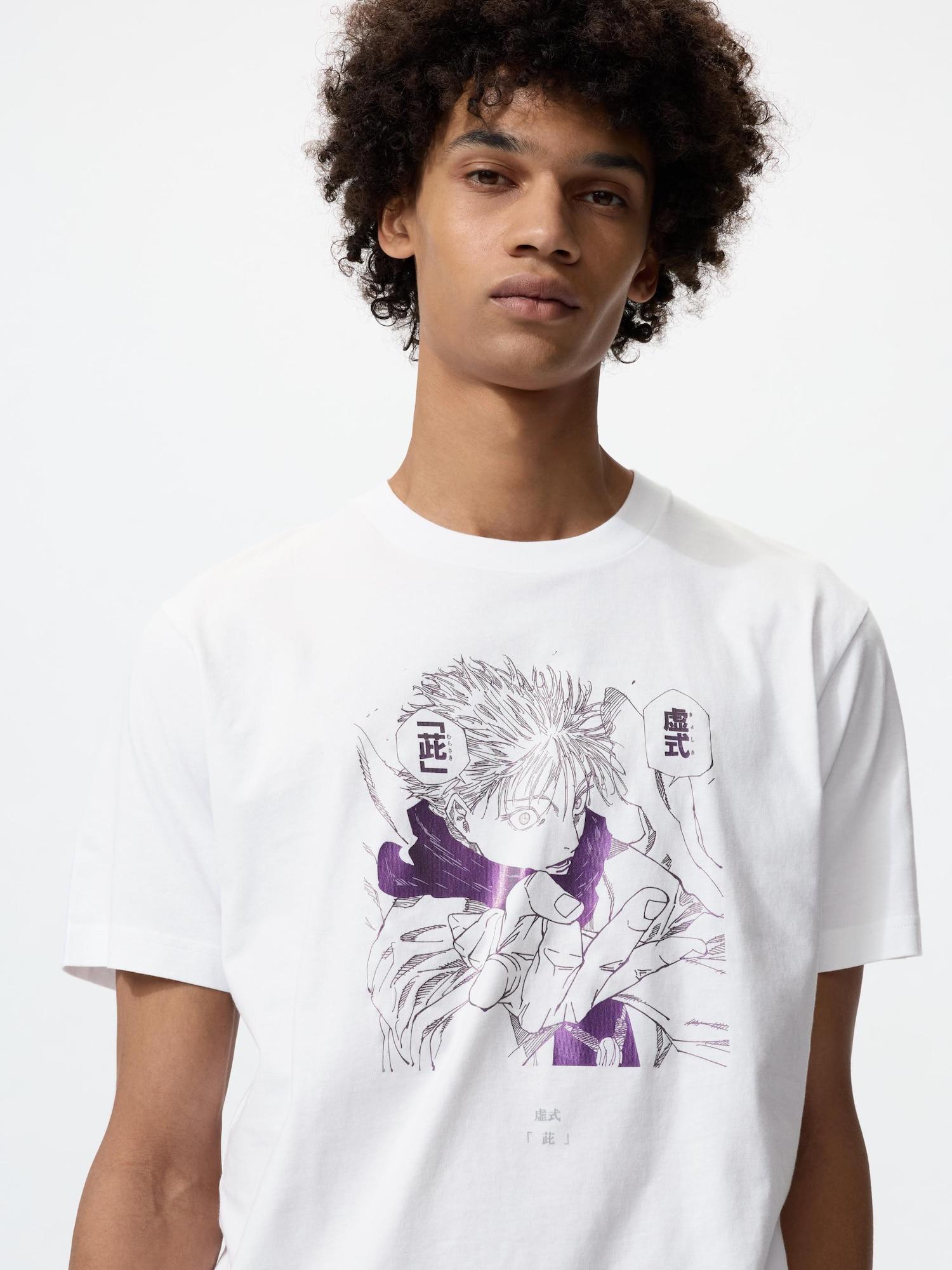 Uniqlo Япония Манга Ut Shueisha 100-летие Jujutsu Kaisen 00 WHITE/XS