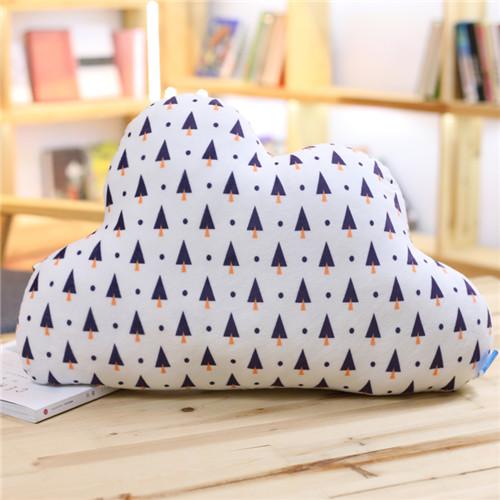 1pc 55x30cm Kawaii Soft Colorful Clouds Plush Pillow For Children Kids Room Decoration Stuffed Sofa 