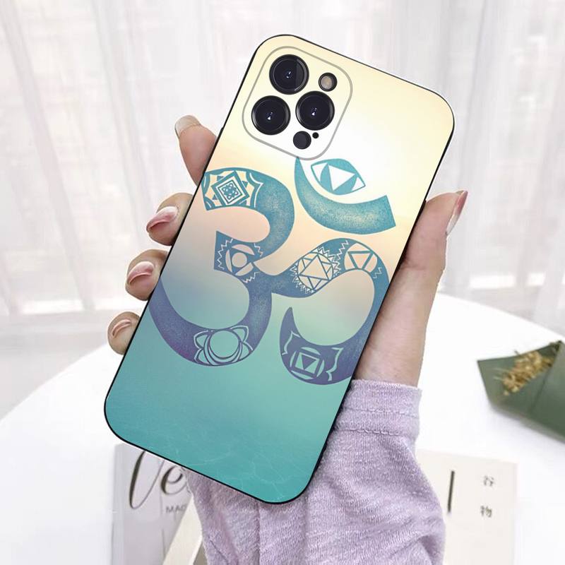 Aum Om Yoga Telefon Fall Für iPhone 8 7 6 6S Plus X SE 2020 XR XS 14 11 12 13 Mini Pro Max Handy Fall