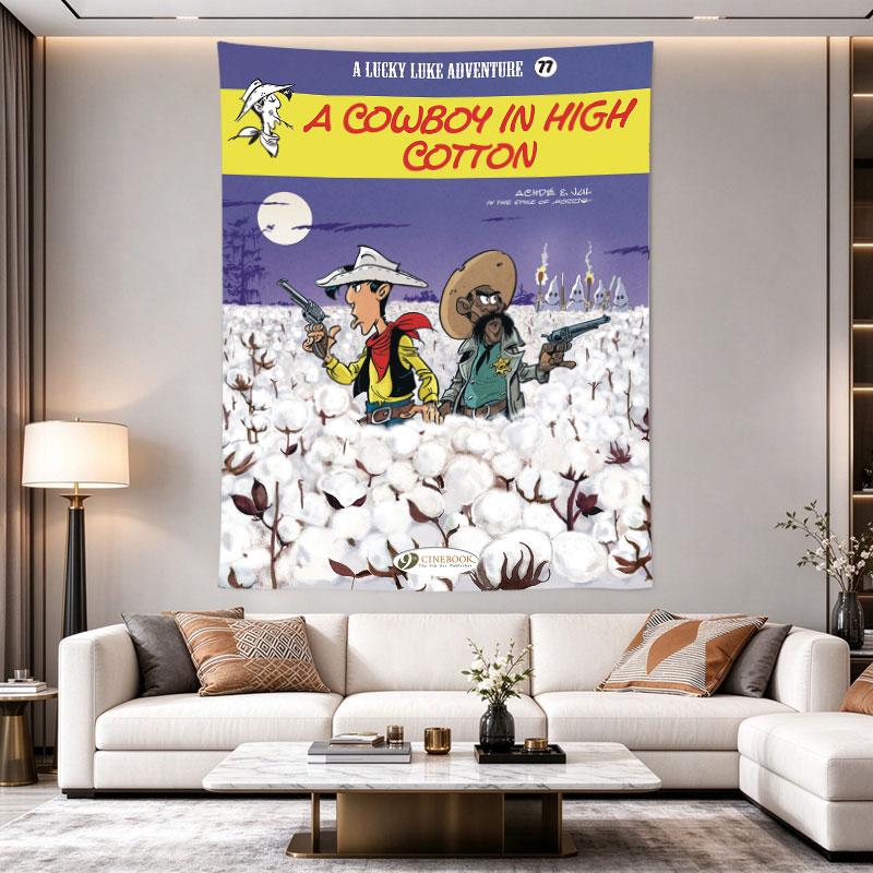 Lucky Luke Cowboy High Cotton Moon Field Comic Cover