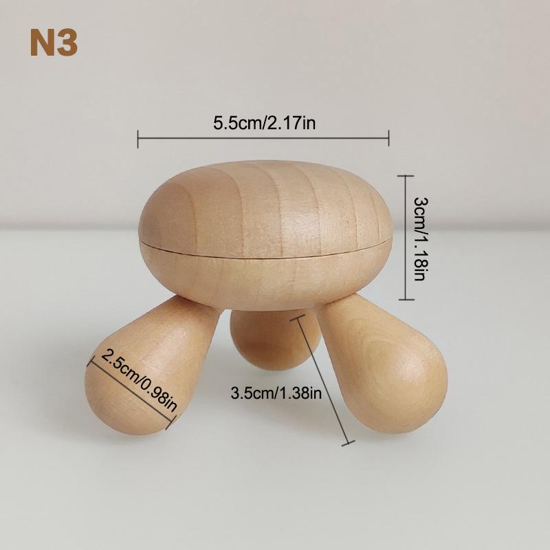 Manuální dřevěný masážní nástroj Terapie dřevem Proti celulitidě Maderoterapie Lymfatická drenáž Pro použití na celé tělo Dřevěný masážní nástroj ve tvaru houby