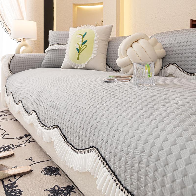 Summer Cool Doudou Special-Shaped Ice Silk Sofa Cushion  New Non-Slip Mat Seat Cushion Straight Row Cold Cover Cover