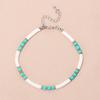 Bohemian beach beaded anklet, personalized handmade fashion temperament soft pottery foot decoration