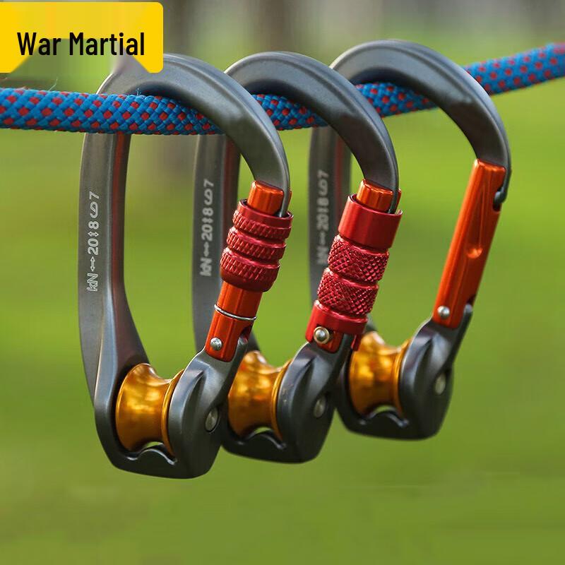 Zhanwu Outdoor Klettersicherheitskarabiner & Umlenkrollen-Set