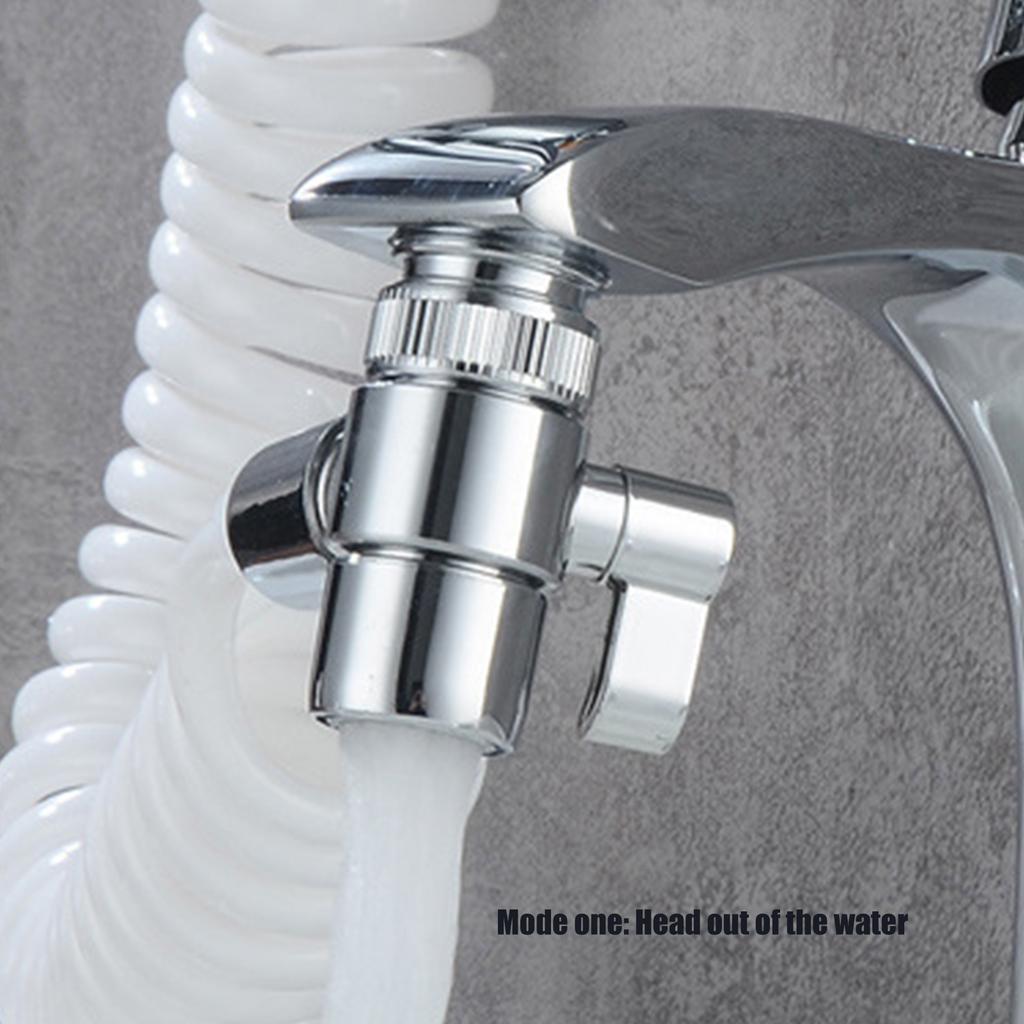 Steel Faucet Diverter Valve Aerator Universal Faucet Connector 1/2 for Shower Hose Garden Hose Portable Washing Machine
