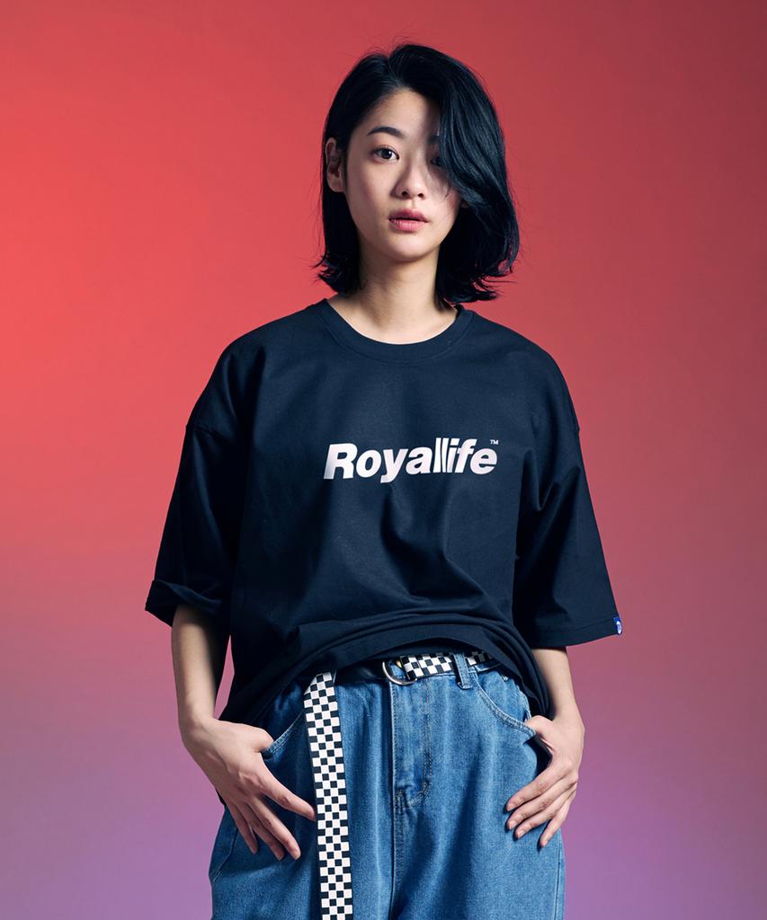 ROYALLIFE Original Logo Oversized Short Sleeve Tee (Rl001 Og Logo Tee) - Black