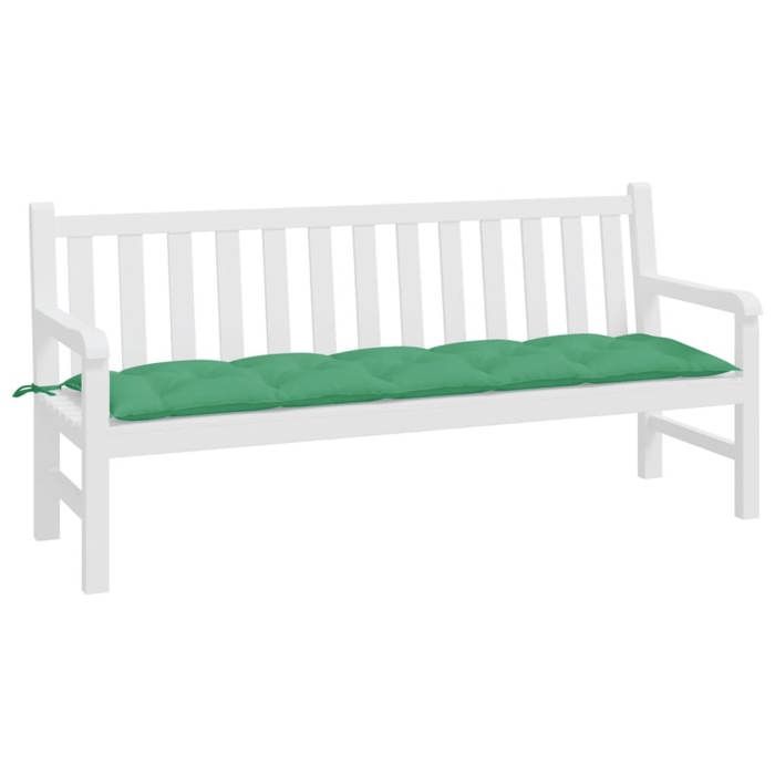 VidaXL Coussin de banc de jardin vert 180x50x7 cm tissu oxford 314973