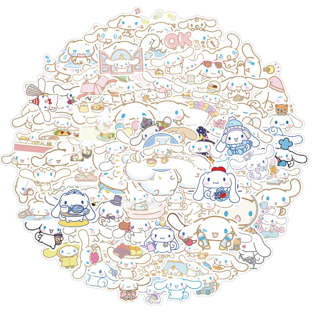 50/100 STÜCKE Sanrio Cinnamoroll Cartoon Aufkleber Wasserdicht Graffiti Handy Laptop Gepäck Gitarre Notizbuch Aufkleber Abziehbilder Kinderspielzeug