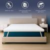 The White Stone Surmatelas en Memory Foam à 9 Zones Différenciées | Épaisseur 10 cm | Revêtement Déhoussable en Tissu Pure Hypoallergénique 