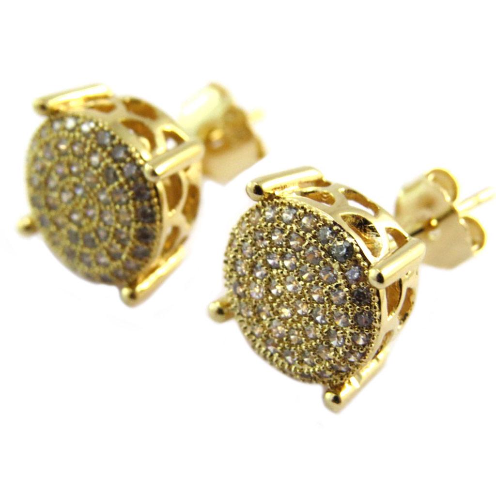 

Les Trésors De Lily [P2407] - Серьги с позолотой Sissi белое золото - 10 мм