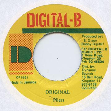

7inch Record PLIERS - Original none Digital-B 1991 Jamaica Reggae, Ska & Dub