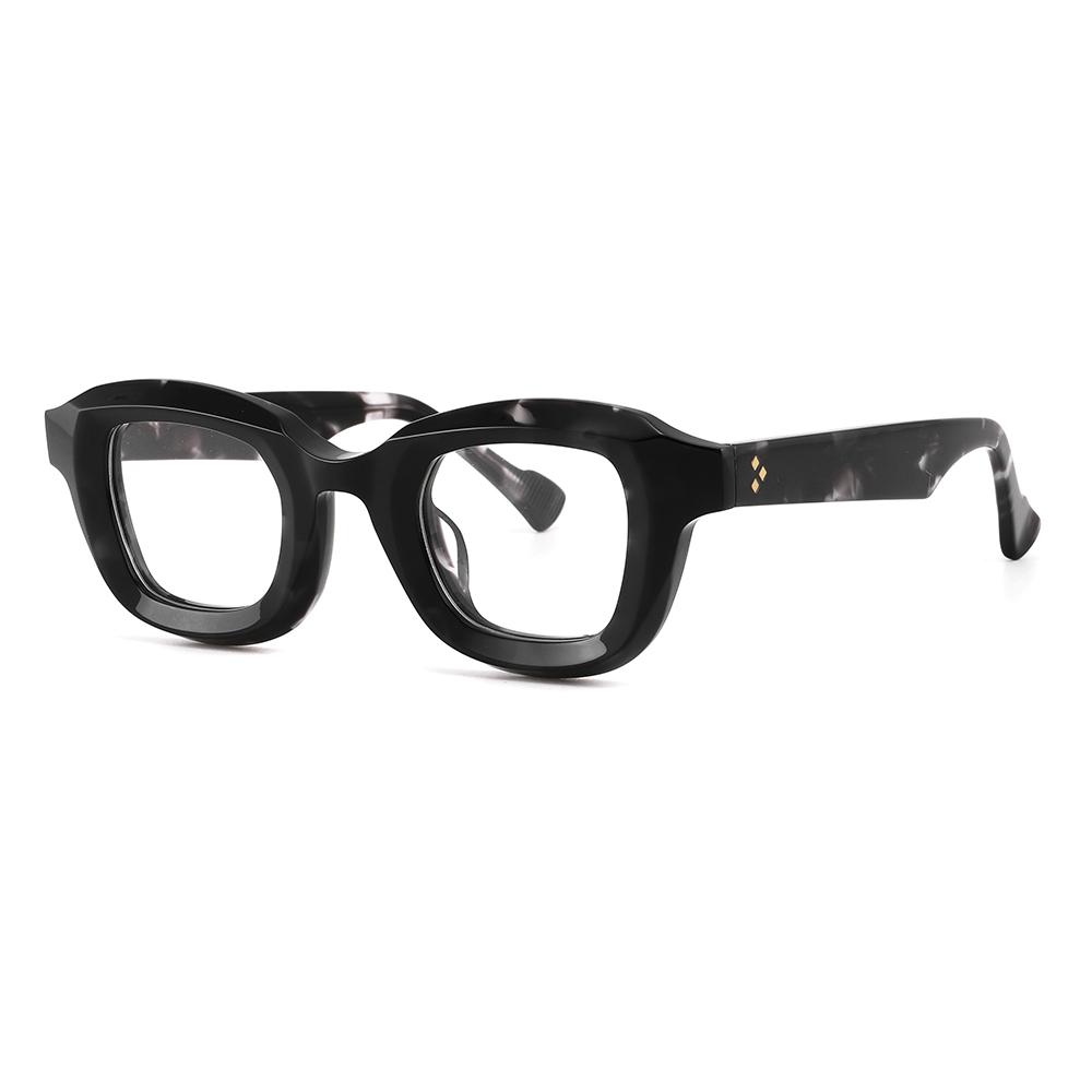 Photochromic Anti Blue Light Glasses for Men New Luxury Glasses Blue Light Protection Retro Acetate Optical Bezel Frame Man Lens