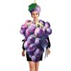 Grape Fruit Costume for Party Halloween Stage Performance, Adult Kids Funny Sponge Outfit, New Fancy Dress