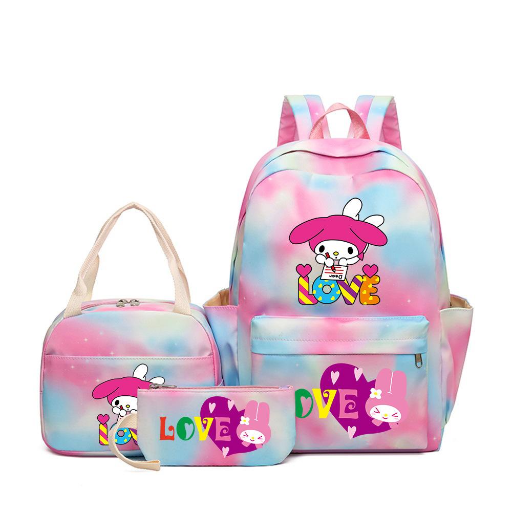 Student Schoolbag Large-Capacity Printing Junior High School College Student Casual Simple Backpack