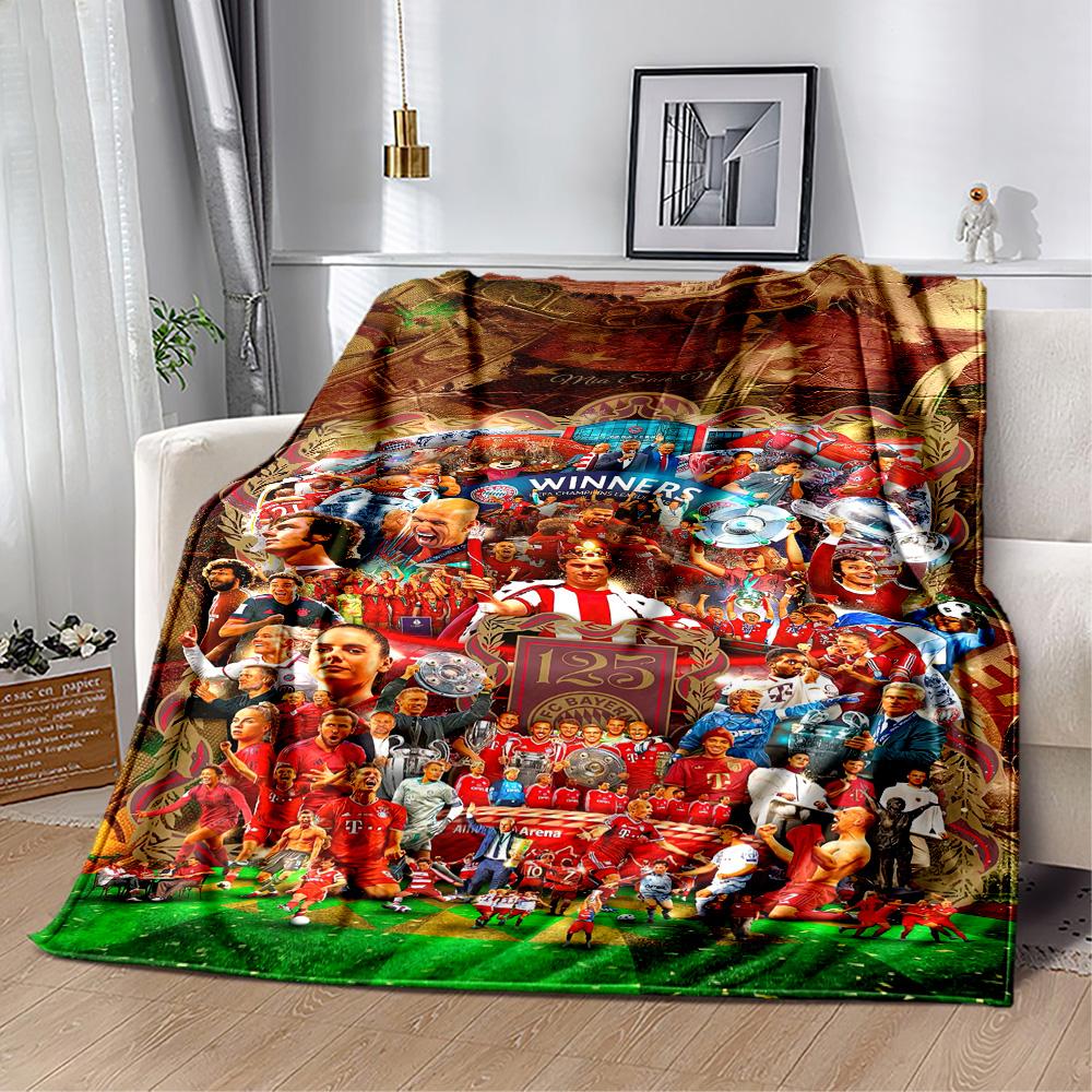 Bayern Munich Blanket Soft Warm Cozy Great for Livingroom Office Couch for All Occasions Warmthful Decor Best Holiday Gift for Friends Family