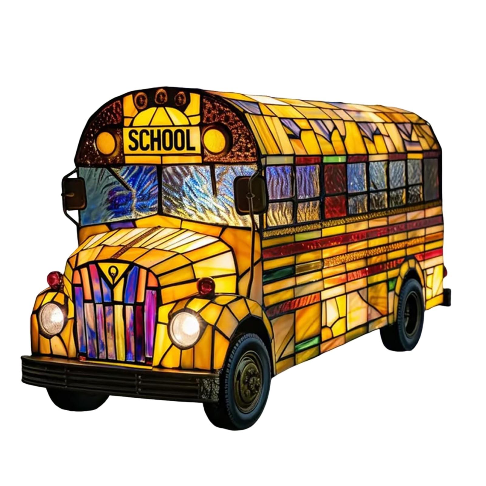 

Лампа в виде школьного автобуса, окрашенный в цвет смолы винтажный желтый настольный светильник в виде автобуса, теплая светодиодная настольная декоративная лампа, уникальный домашний декор для любителей автомобилей One Size оранжевый