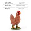 Cross-border Farmyard Decorative Chicken Figurines: Rooster, Hen, and Chicks Pecking in Courtyard with Woman, Rice, and Flower Bed