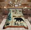 Homewish Set Copripiumino Animale Cervo Set Biancheria da Letto Caccia Fauna Selvatica del Bosco Per Adolescenti Decorazione Safari nella Giungla