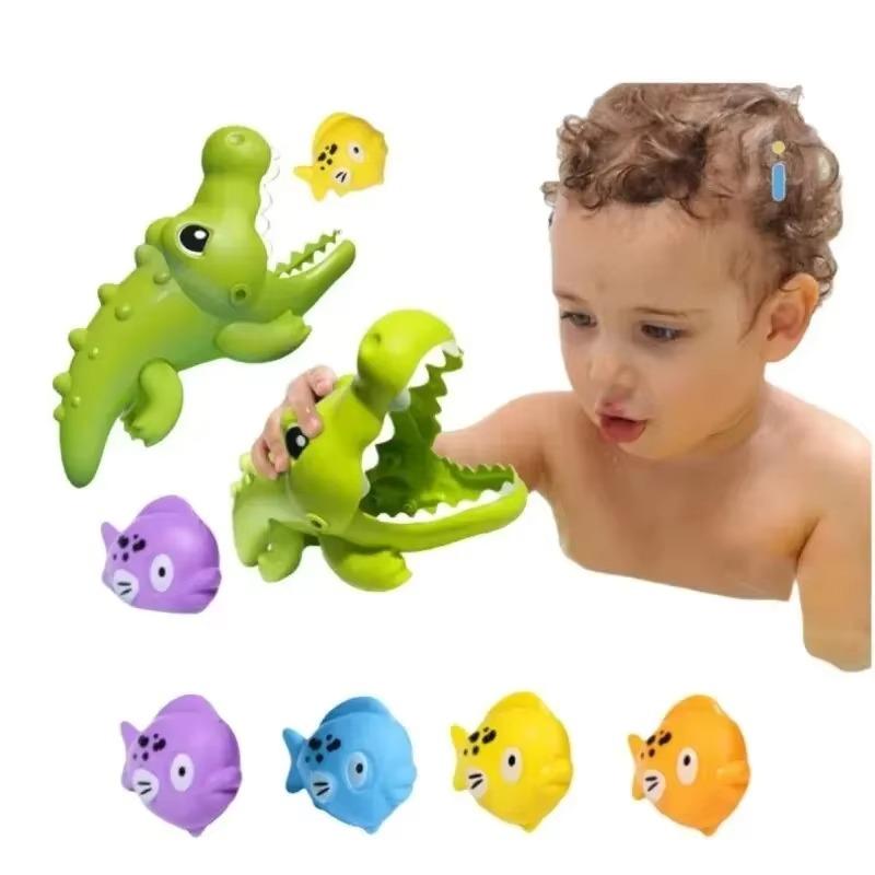 New Summer Plastic Baby Crocodile Bath Toys Are Perfect For Fishing Catching Games Toddlers Kids Fun To Playing In Water