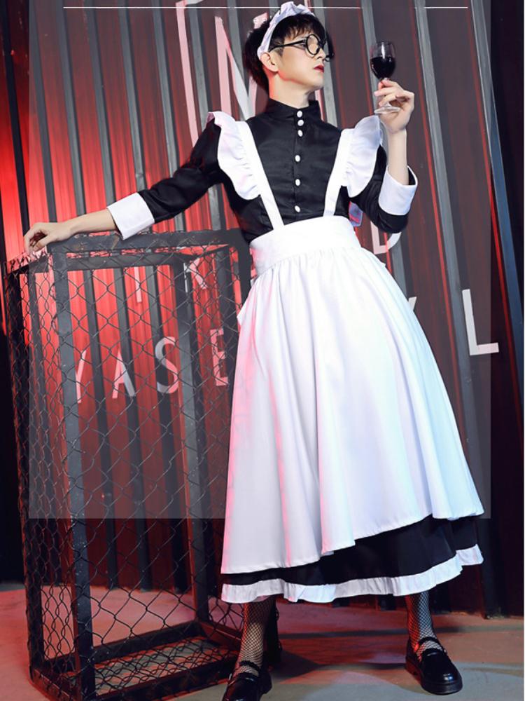 New Year Maid Lolita Dress Christmas Waitress Cosplay Party Costumes Birthday Apparel Sexy RolePlay Chemise Animation Stage Wear