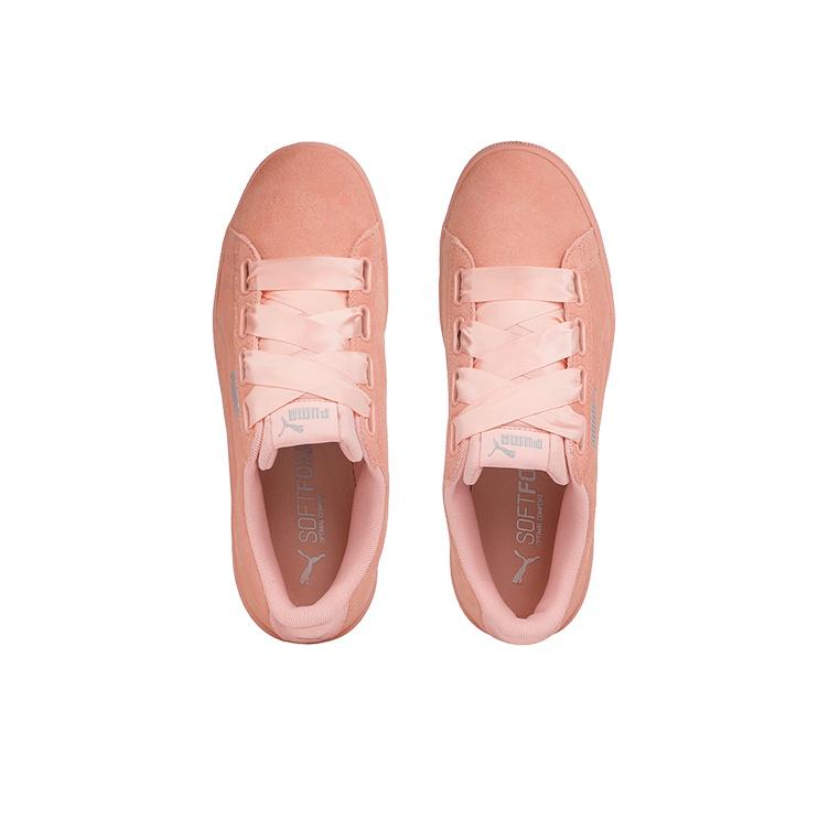 Puma Vikky V2 Ribbon Freizeitsneaker Damen Sneaker Rosa Weiß 369726-05