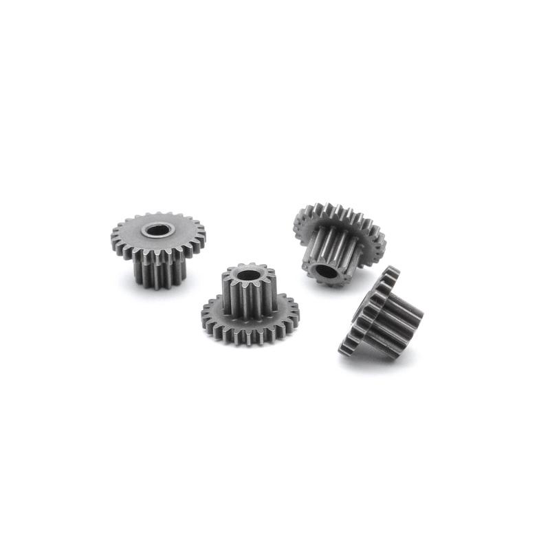 Metal Double Gear 0.5M 12T-24T 3mm Hole Variable Speed Reduction Gear WHEEL 3MM loose fit