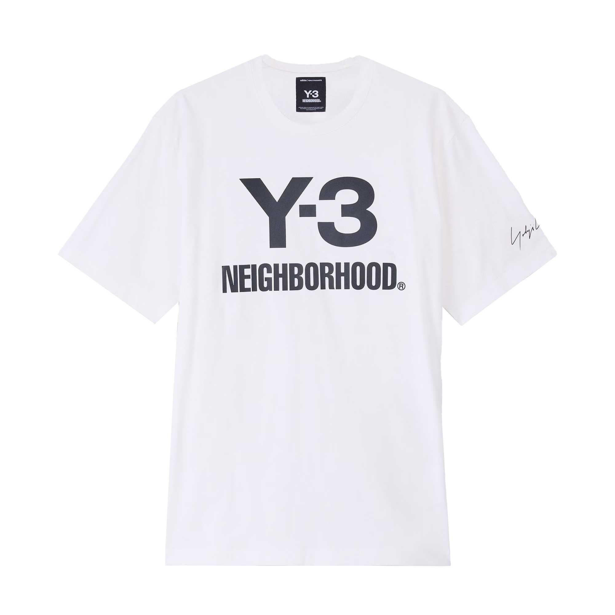 adidas Y-3 NBHD Logo T-shirt Core White Men s JX7449 S