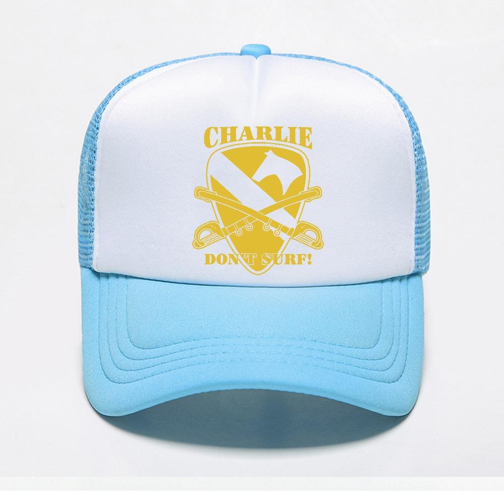 Charlie Dont Surf Air Cavalry Apocalypse Now Robert Duvall Vietnam Baseball Cap Retro Trucker Hat Unisex Adjustable Visor Hat