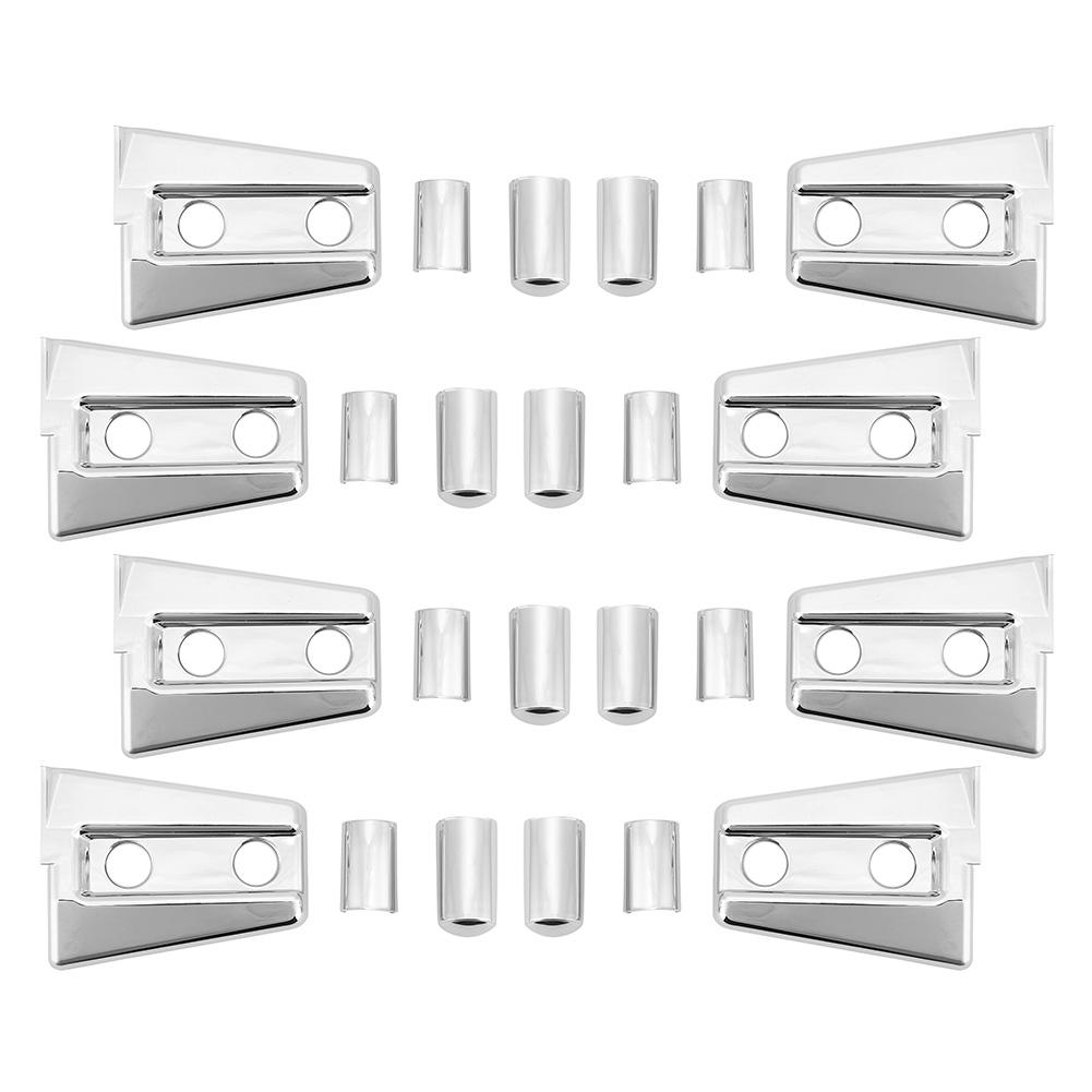 

Набор из 24 шт. Накладки на дверные петли Серебристые Подходят для Jeep Wrangler JK 20072017 (4 двери)